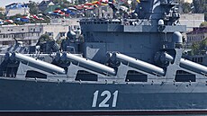 Ruský křižník Moskva v Sevastopolu (25. července 2021)