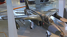 Folland Gnat v barvách finského letectva (muzejní exponát)