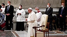 Pape Frantiek slaví Hod boí velikononí. (16. dubna 2022)