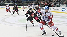 Patrik Zdráhal v akci proti N�mecku.