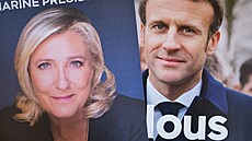Prezidentští kandidáti Marine Le Penová a Emmanuel Macron