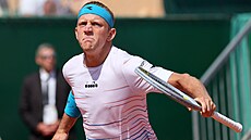 �pan�lský tenista Alejandro Davidovich v duelu s Grigorem Dimitrovem z...