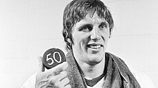 Mike Bossy z New York Islanders, v lednu 1981 si pipsal 50. gól v 50. utkání...