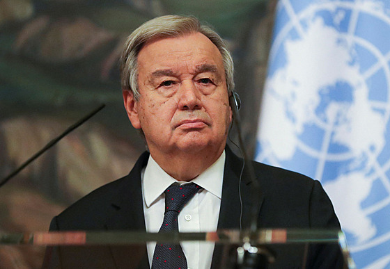 Generální tajemník OSN António Guterres na snímku z 26. dubna 2022