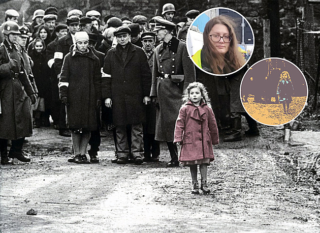 Červený kabát, žlutá vesta. Děvčátko ze Schindlerova seznamu pomáhá uprchlíkům