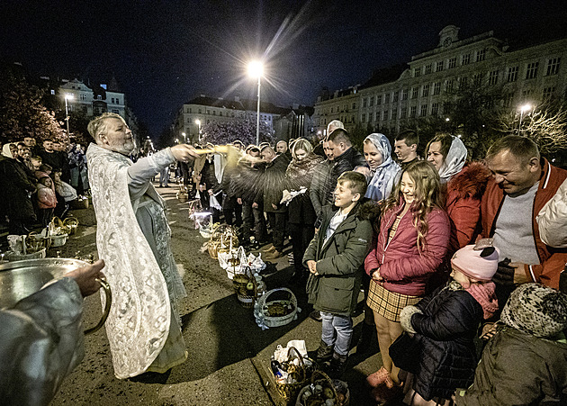 Pravoslavných věřících přibývá, Velikonoce se obešly bez potyček s Rusy