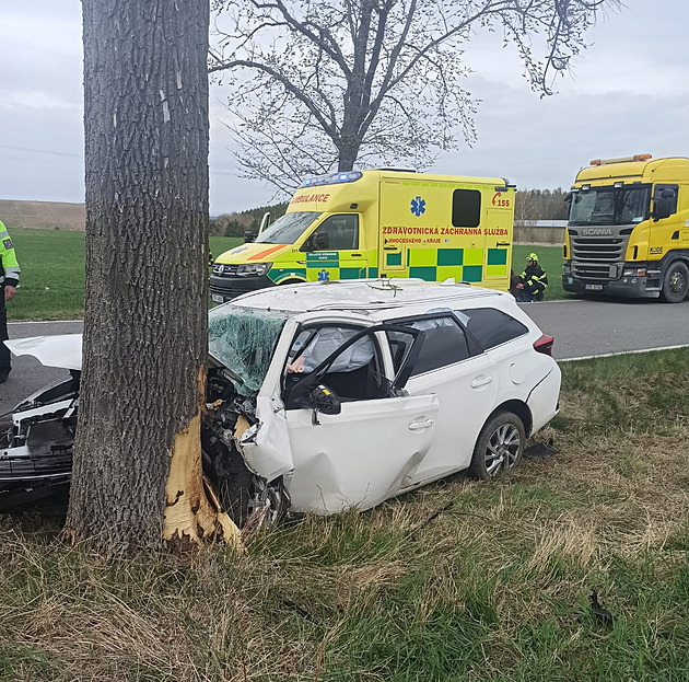 Po nárazech dvou aut do stromů na jihu Čech zemřeli řidič a spolujezdec