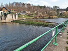 Jez na �ece Oh�i v Rado�ov� m� kv�li diagnostice sn�enou hladinu vody. (22....