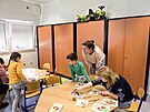 V Praze se otevelo centrum pro ukrajinské matky s dtmi. (27. dubna 2022)