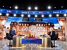 Televizní debata Marine Le Penové a francouzského prezidenta Emmanuela Macrona...