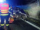 Nehoda na silnici I/50 u obce St��lky na Krom���sku m�la tragick� n�sledky.