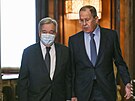 Generální tajemník OSN António Guterres navtívil Moskvu. Seel se s ruským...