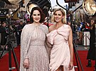 Michelle Dockery a Laura Carmichaelová na premiée filmu Panství Downton: Nová...