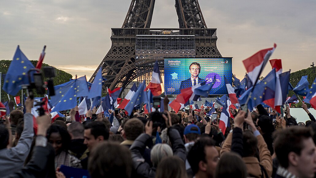 Francouzské prezidentské volby vyhrál Emmanuel Macron. (24. dubna 2022)