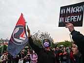 V n�kolika francouzských m�stech se protestovalo proti výsledk�m prezidentských...