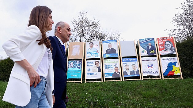 Slovinci jdou k volbm, ek se tsn souboj premira s politickm novkem (24. dubna 2022).