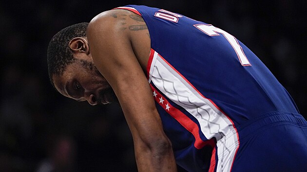 Zklaman Kevin Durant po konci Brooklynu v play off NBA.