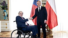 Prezident Milo Zeman pijal na Praském hrad polského prezidenta Andrzeje...