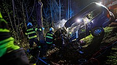 Tragická nehoda u obce Chábory na hlavní silnici I/14 u Dobruky na Rychnovsku...