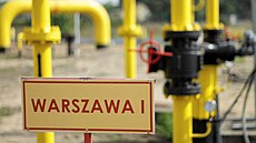 Distribuní stanice plynu v polském Gustorzynu.