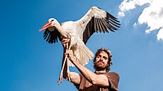 Ornitolog David Číp z jaroměřské záchranné stanice Jaro.