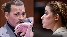 Johnny Depp a Amber Heardová u soudu (2022)