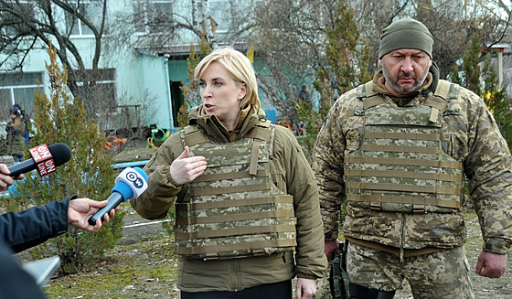 Ukrajinská vicepremiérka a ministryn pro reintegraci okupovaných území Iryna...