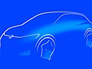 Skica malého elektromobilu v podání znaky Volkswagen