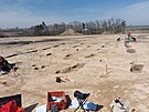 Archeologov nali stopy po dvou neolitickch domech, z nich jeden ml 52...