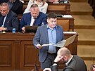 Patrik Nacher z ANO na mimoádné schzi Snmovny 3. kvtna 2022
