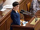 Místopedsedkyn Snmovny Olga Richterová na mimoádné schzi Snmovny 3....