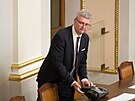 Místopedseda Snmovny Karel Havlíek z ANO v prbhu jednání mimoádné schze...