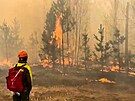Boj s lesními poáry v Kurganské oblasti (2. kvtna 2022)