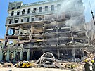 Silný výbuch pokodil hotel Saratoga v centru kubánského hlavního msta Havany....