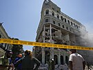 Silný výbuch pokodil hotel Saratoga v centru kubánského hlavního msta Havany....