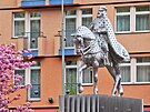 Slavnostní odhalení jezdecké sochy Karla IV. na Divadelním náměstí bylo...