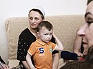 V Dobanech na Plzesku nala azyl rodina Halyny a Veniamina Tsitseiovch z...