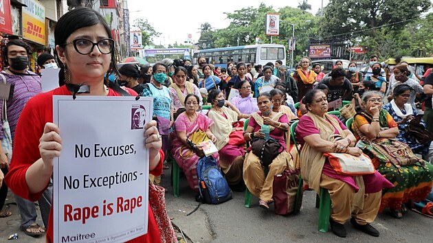 Protesty proti hromadnm znsilnnm v Indii (28. dubna 2022)