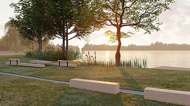 Nové lavičky vzniknou i na břehu rybníka.