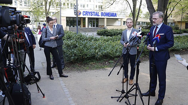 Pedseda vldy Petr Fiala na nvtv Stedoeskho kraje (2. kvtna 2022).