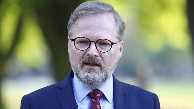 Pedseda vldy Petr Fiala na nvtv Stedoeskho kraje (2. kvtna 2022).