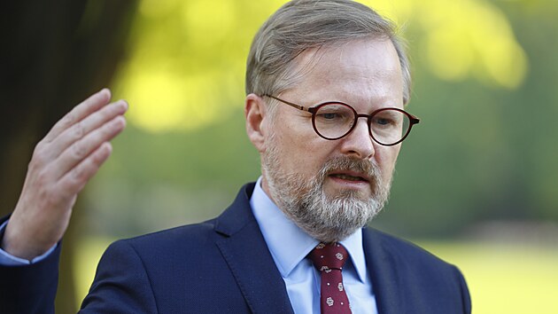Pedseda vldy Petr Fiala na nvtv Stedoeskho kraje (2. kvtna 2022).