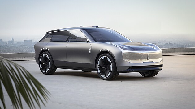 Nov elektrick studie Lincoln Star Concept hladkmi aerodynamickmi plochami...