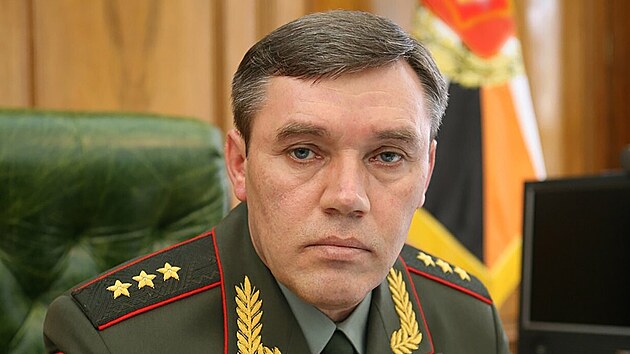 Nelnk generlnho tbu ruskch ozbrojench sil Valerij Gerasimov (21. bezna 2022)