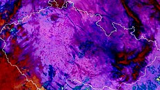 Na satelitním snímku jsou patrné ohně během letošního pálení čarodějnic. (30....