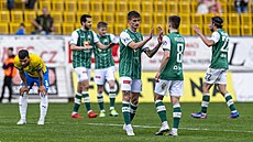 David Houska a Dominik Ple�til v pop�edí slaví vít�zství na p�d� Teplic.