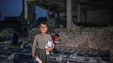 Chudoba je v Sýrii vidt na kadém kroku. (28. dubna 2022)