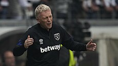 Trenér West Hamu David Moyes v semifinále Evropské ligy.