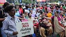 Protesty proti hromadným znásilnním v Indii (28. dubna 2022)