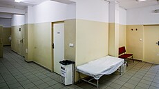 Pohled do �eskobud�jovické protialkoholní záchytné stanice. Ta je v sídle jiho�eských záchraná�� v ulici Bo�eny N�mcové. 